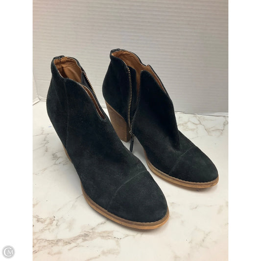 Boots Ankle Heels By Clothes Mentor In Black, Size: 8