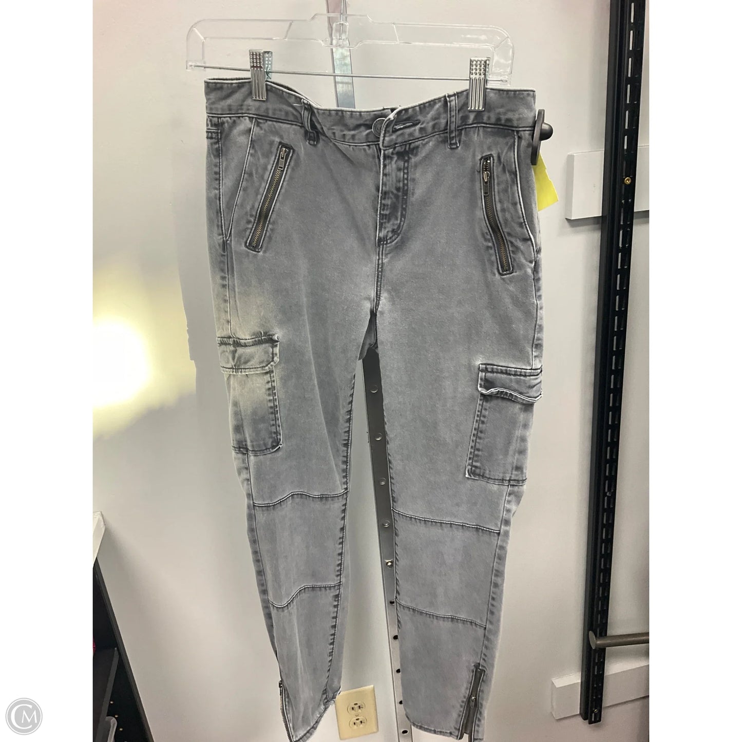 Jeans Skinny By Loft In Grey, Size: 4
