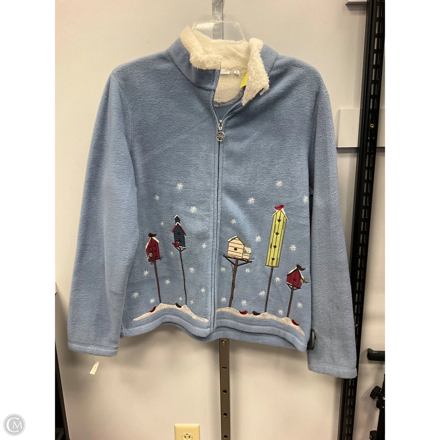 Sweatshirt Collar By Croft And Barrow In Blue, Size: M