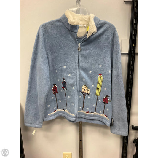 Sweatshirt Collar By Croft And Barrow In Blue, Size: M