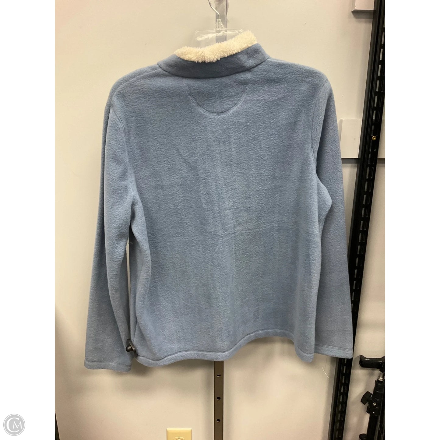 Sweatshirt Collar By Croft And Barrow In Blue, Size: M