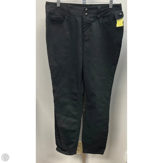 Jeans Straight By Boston Proper In Black, Size: 12
