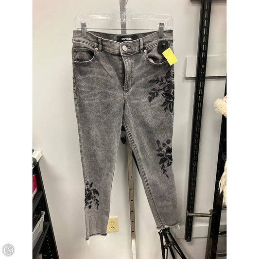 Jeans Skinny By Express In Grey, Size: 8