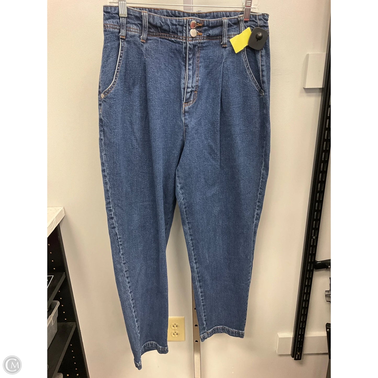 Jeans Boyfriend By Clothes Mentor In Blue, Size: 12