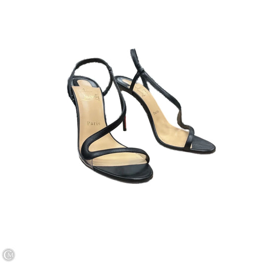 Shoes Luxury Designer By Christian Louboutin In Black, Size: 7