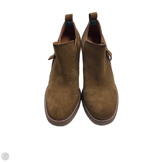 Boots Ankle Heels By Clothes Mentor In Brown, Size: 7.5