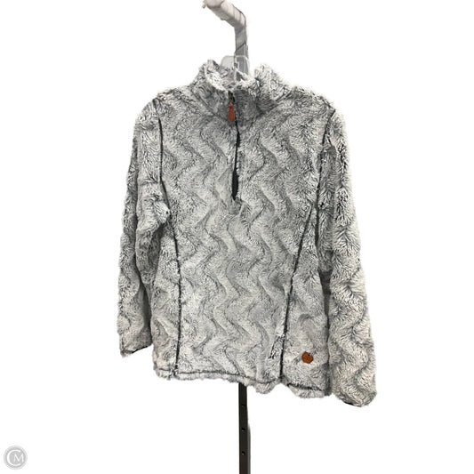 Jacket Faux Fur & Sherpa By Simply Southern In Grey, Size: M