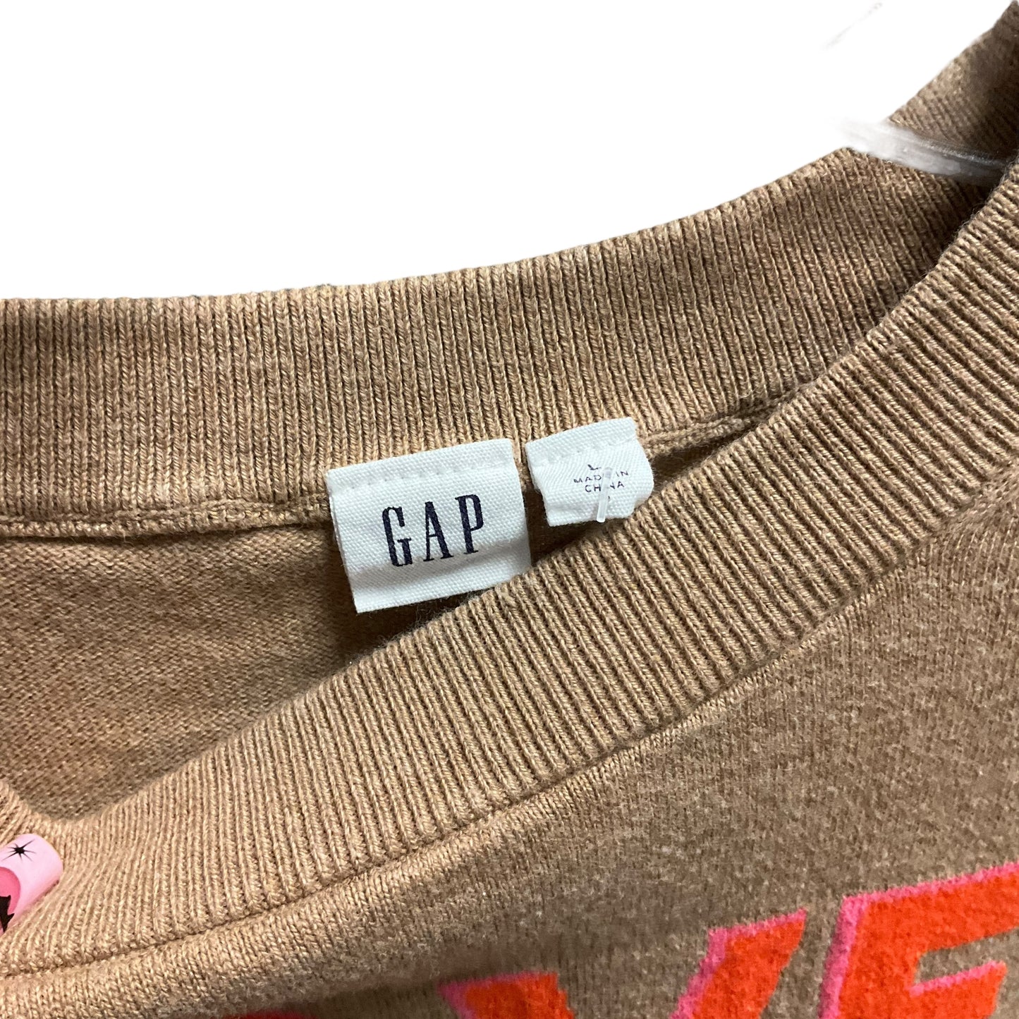 Sweater By Gap In Tan, Size: L