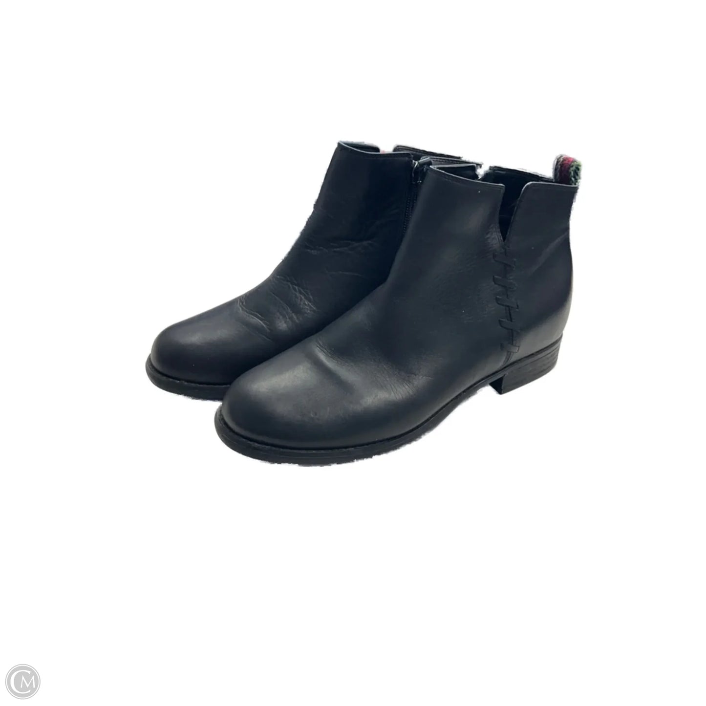 Boots Ankle Heels By Clothes Mentor In Black, Size: 8