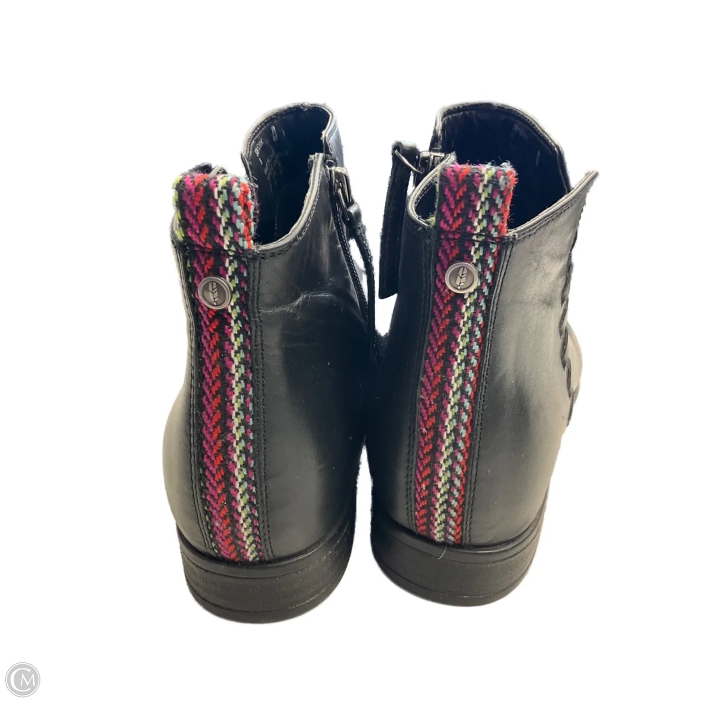 Boots Ankle Heels By Clothes Mentor In Black, Size: 8