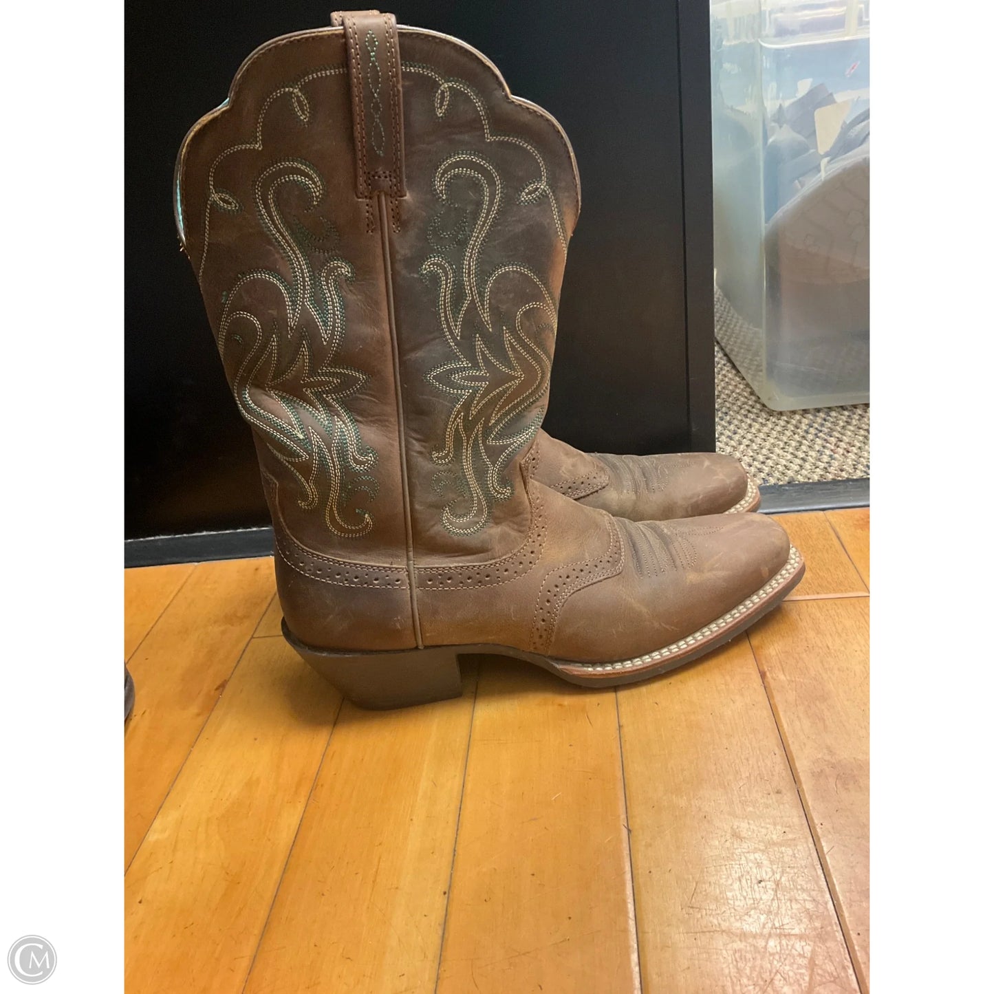 Boots Western By Clothes Mentor In Brown, Size: 9