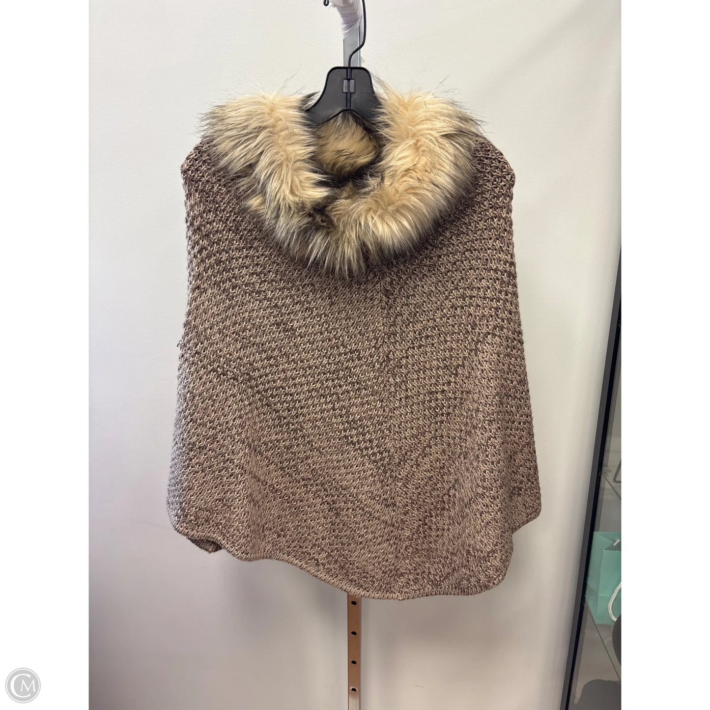 Poncho By Steve Madden In Brown, Size: Osfm