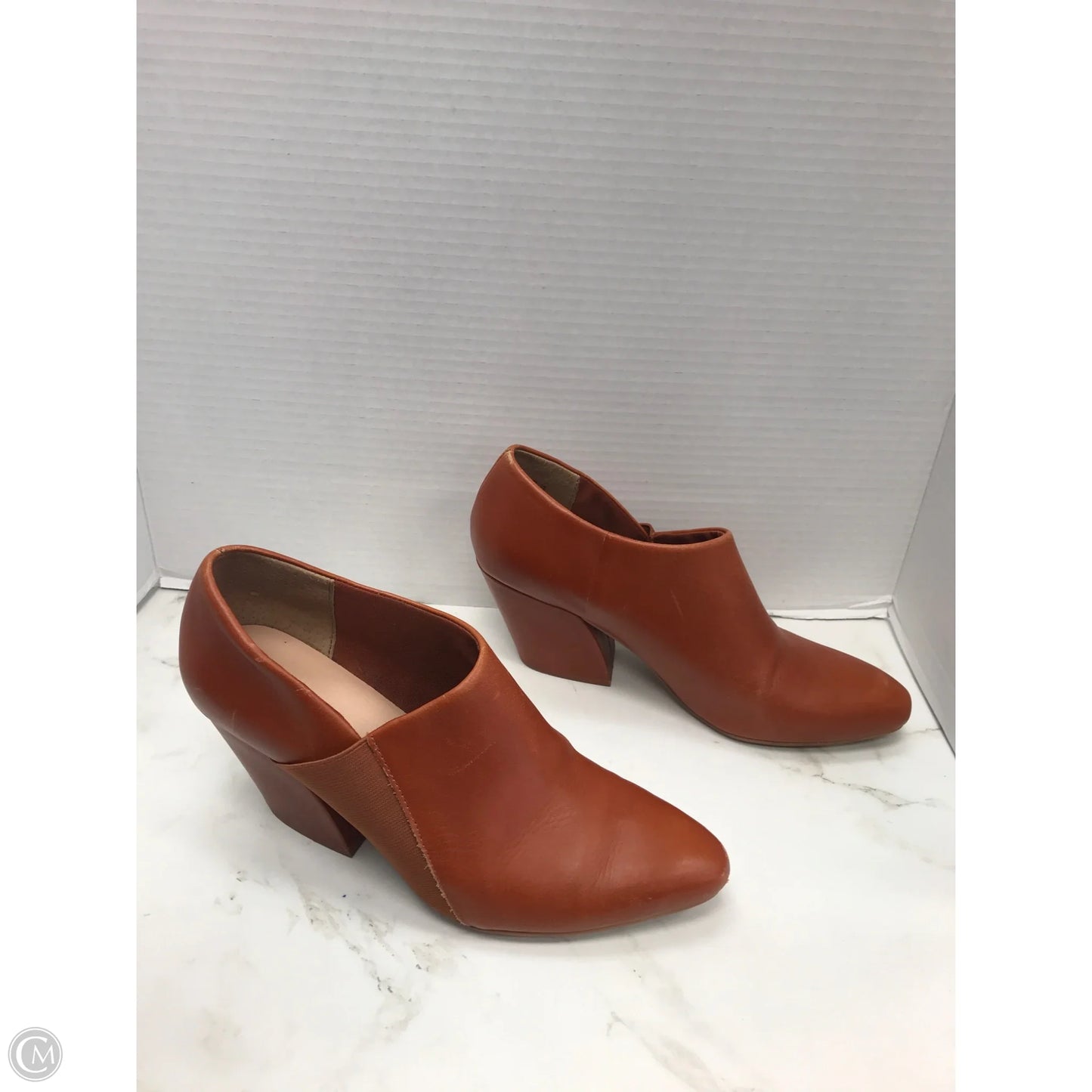 Boots Ankle Heels By Kelsi Dagger In Brown, Size: 9