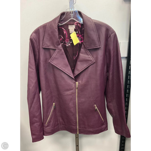 Jacket Other By Chicos In Purple, Size: Xl