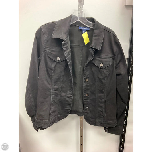 Jacket Denim By Charter Club In Black, Size: M