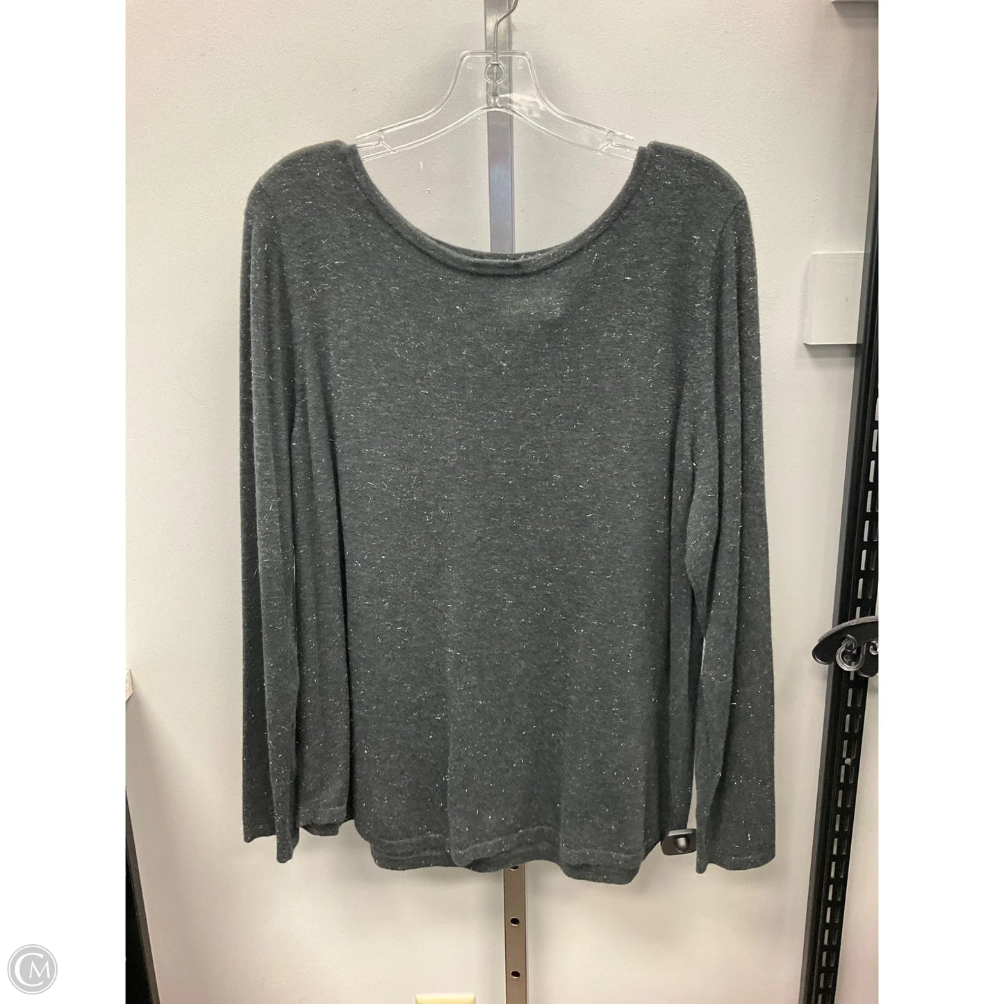 Sweater By Chicos In Silver, Size: Xl