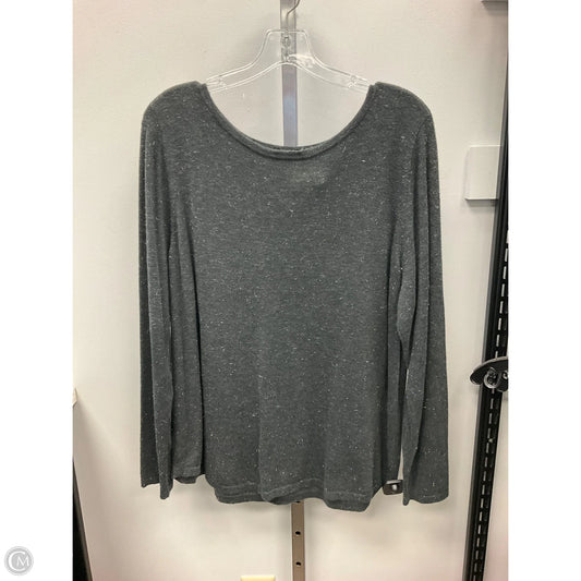 Sweater By Chicos In Silver, Size: Xl