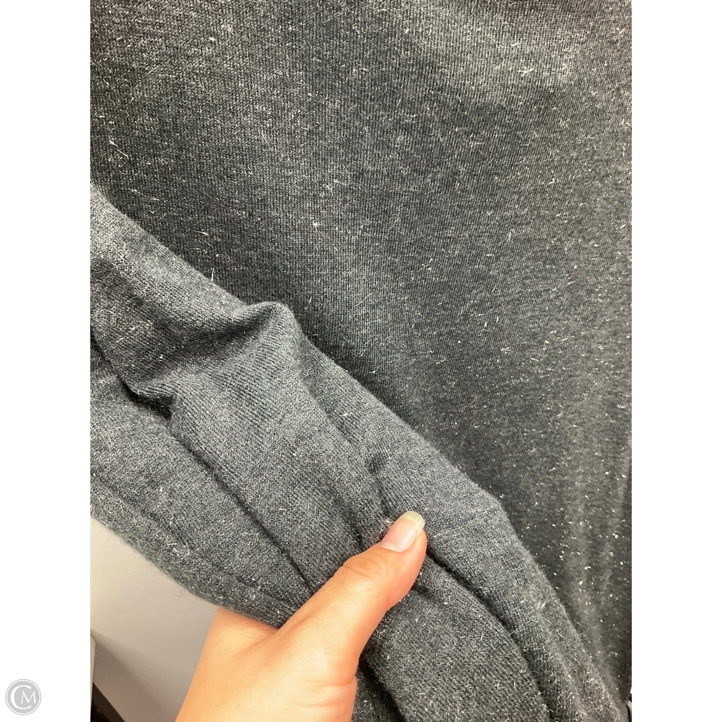 Sweater By Chicos In Silver, Size: Xl