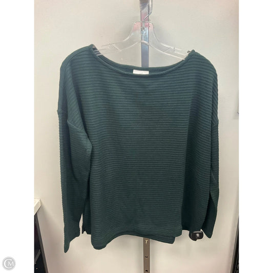 Top Long Sleeve By J. Jill In Green, Size: Mp