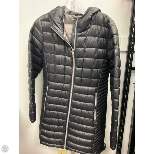 Coat Puffer & Quilted By Calvin Klein In Black, Size: L