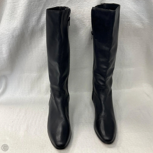 Boots Knee Heels By Clothes Mentor In Black, Size: 8.5