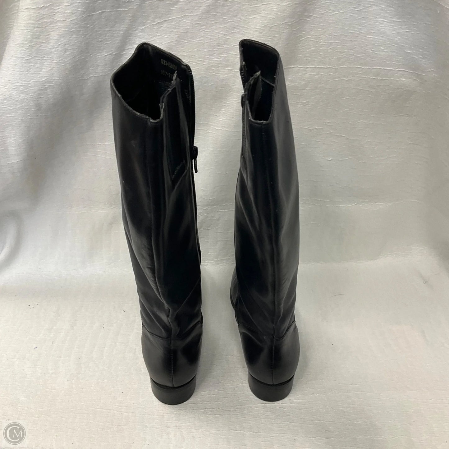 Boots Knee Heels By Clothes Mentor In Black, Size: 8.5
