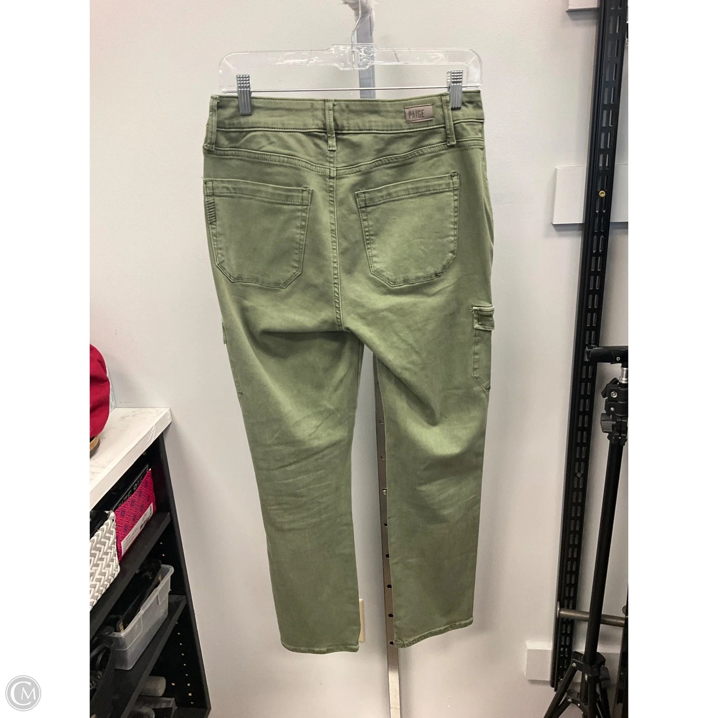 Jeans Straight By Paige In Green, Size: 4