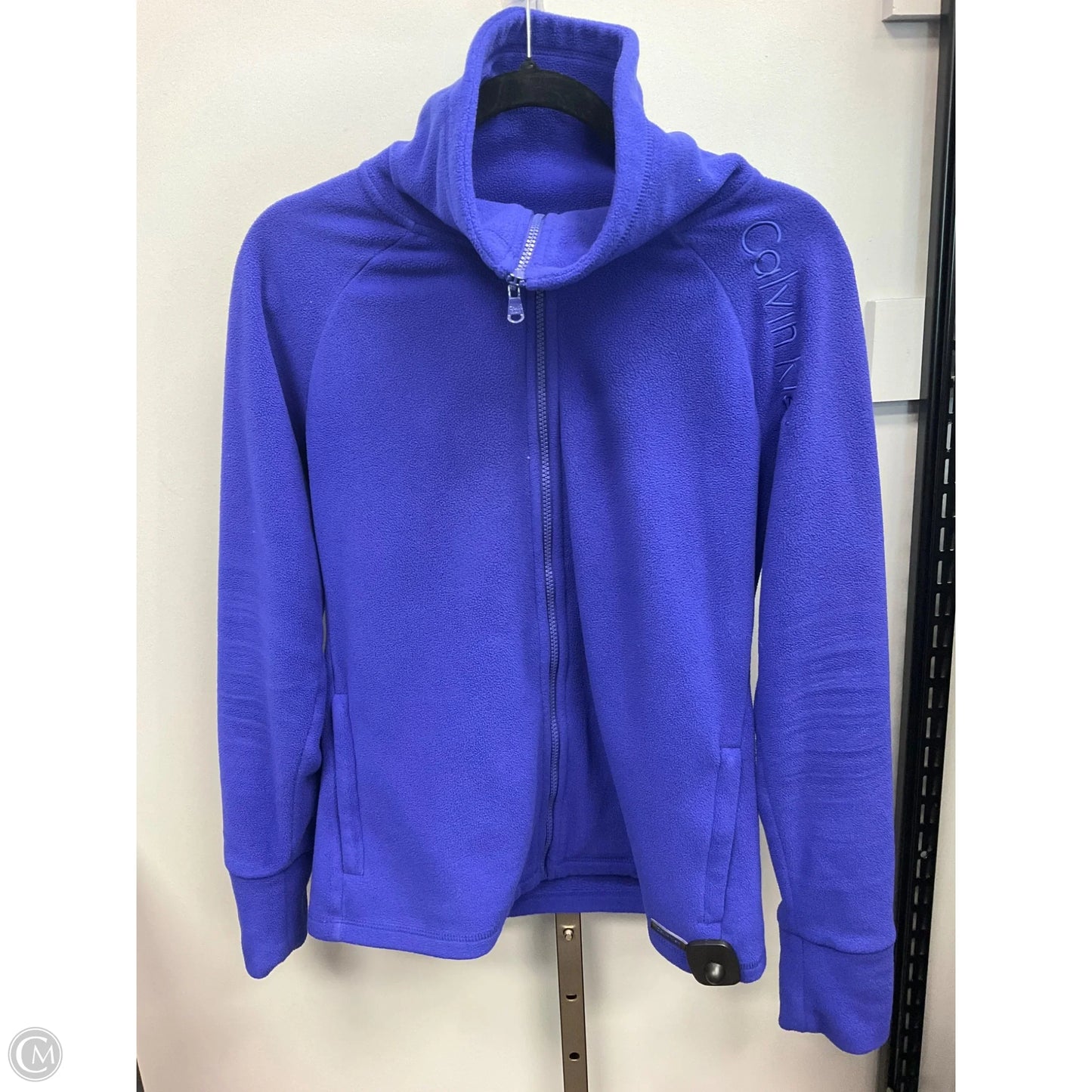 Sweatshirt Collar By Calvin Klein In Blue, Size: M