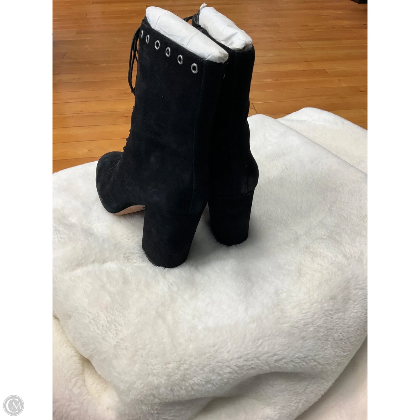 Boots Designer By Coach In Black, Size: 8.5