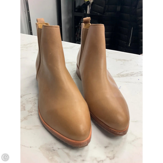 Boots Ankle Heels By Clothes Mentor In Tan, Size: 10