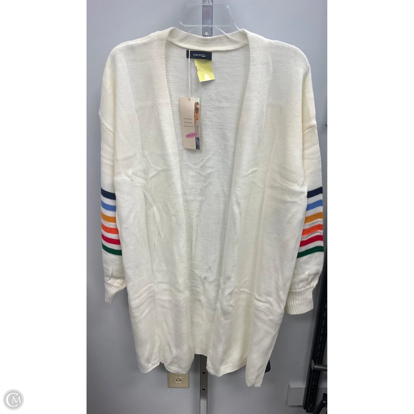 Sweater Cardigan By Dokotoo In Striped Pattern, Size: Xl