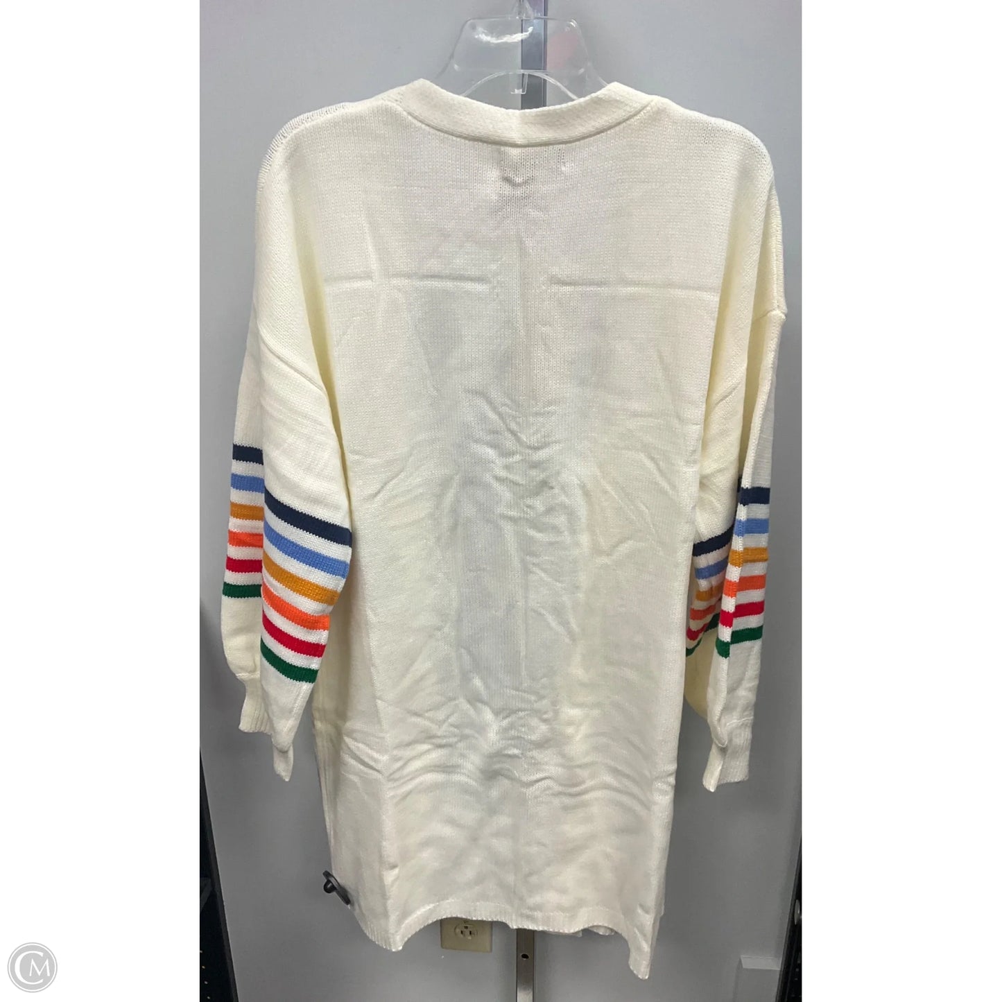 Sweater Cardigan By Dokotoo In Striped Pattern, Size: Xl
