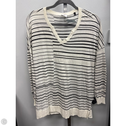 Top Long Sleeve By Cabi In Striped Pattern, Size: M