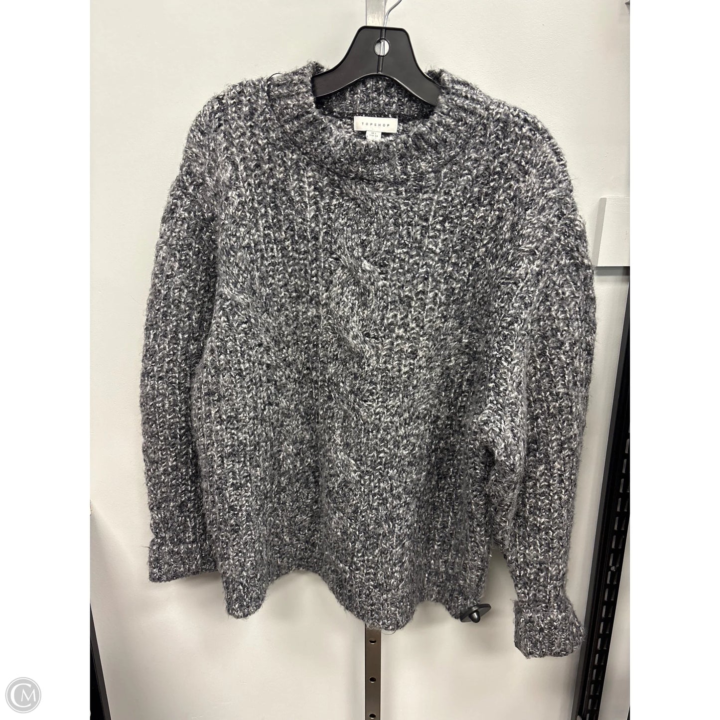 Sweater By Topshop In Grey, Size: 12