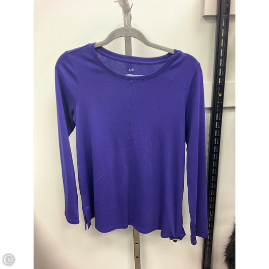 Top Long Sleeve By J. Jill In Purple, Size: S