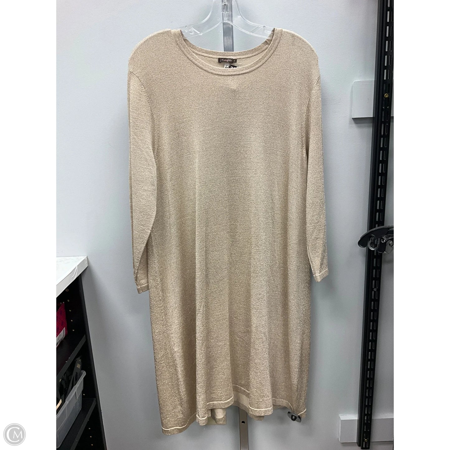 Dress Party Midi By J Mclaughlin In Gold, Size: Xl