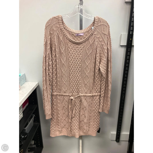 Sweater By Clothes Mentor In Tan, Size: L