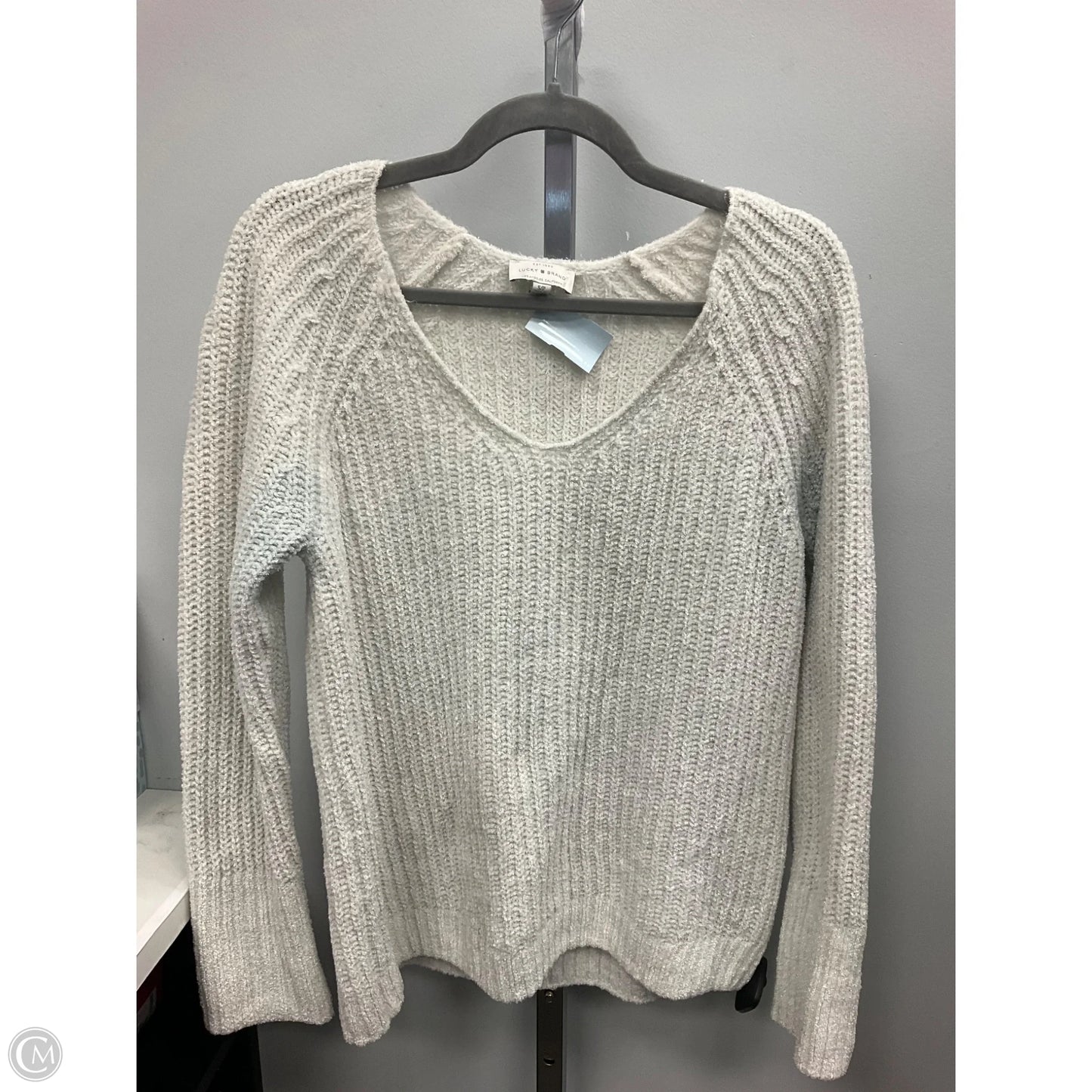 Sweater By Lucky Brand In White, Size: S