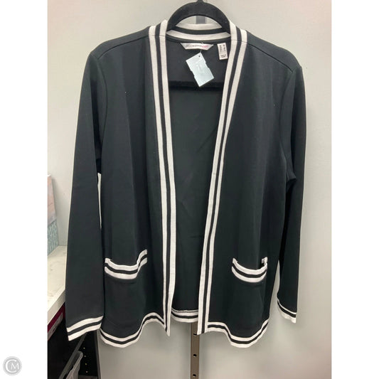Sweater Cardigan By Isaac Mizrahi Live Qvc In Black, Size: M
