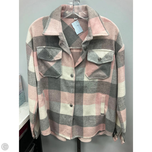 Jacket Shirt By Clothes Mentor In Plaid Pattern, Size: M
