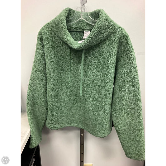 Top LS Collar By Serra In Green, Size: L