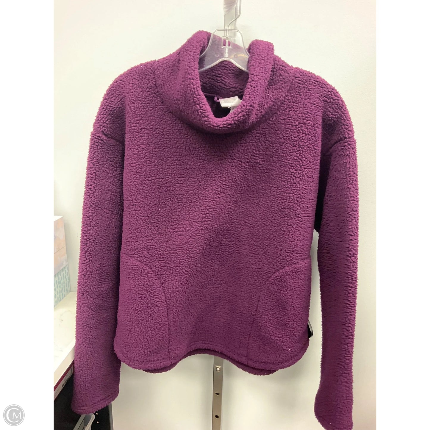 TOP LS Collar By Serra In Purple, Size: L