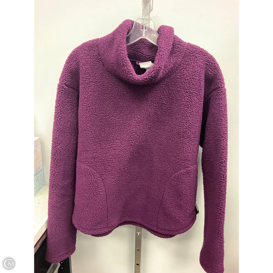 TOP LS Collar By Serra In Purple, Size: L