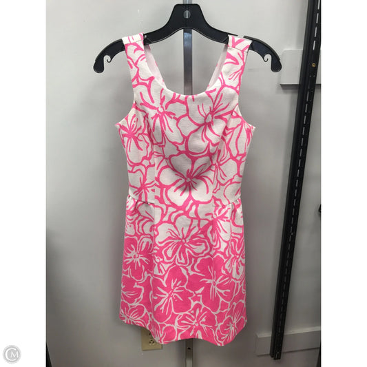 Dress Designer By Lilly Pulitzer In Pink & White, Size: Xs