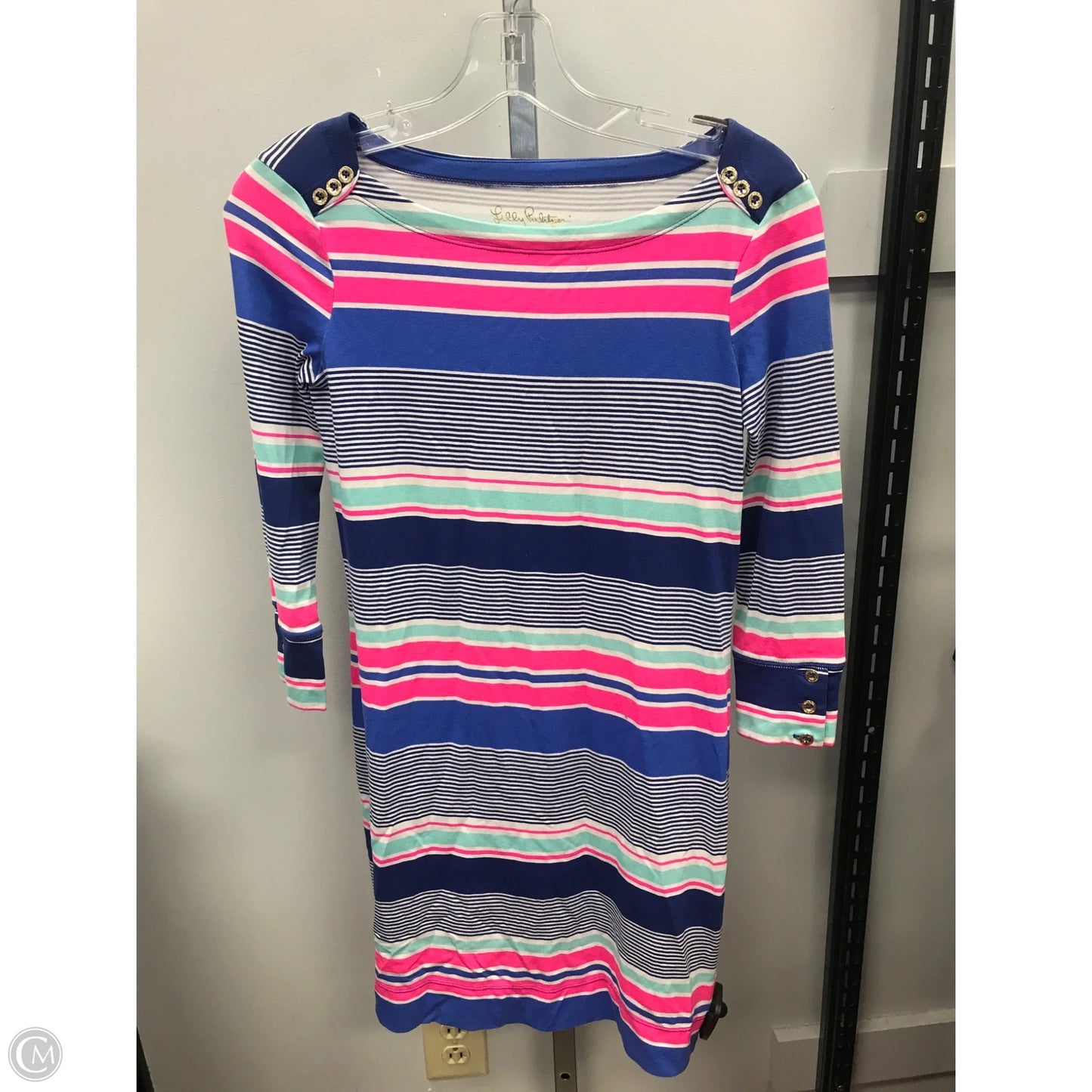 Dress Designer By Lilly Pulitzer In Striped Pattern, Size: Xxs