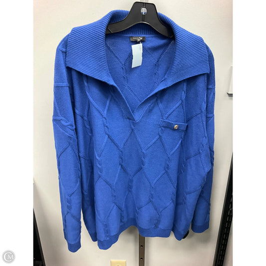 Sweater By Talbots In Blue, Size: 3x