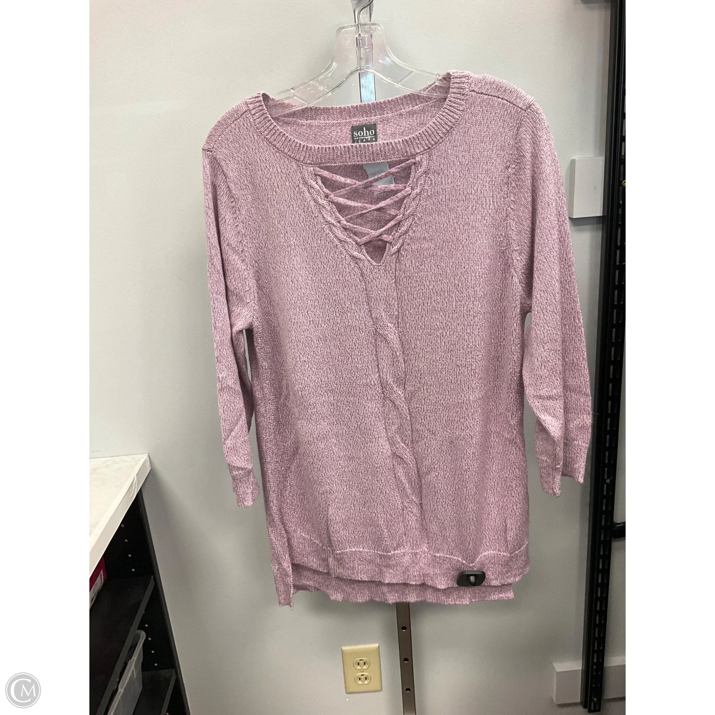 Sweater By Soho Apparel In Pink, Size: L