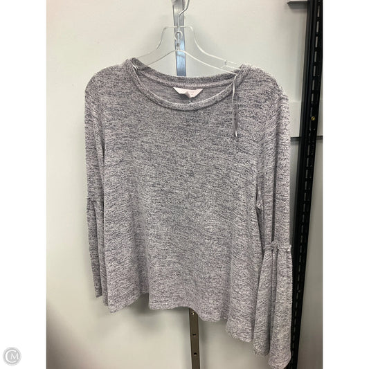 Top Long Sleeve By Lc Lauren Conrad In Silver, Size: M