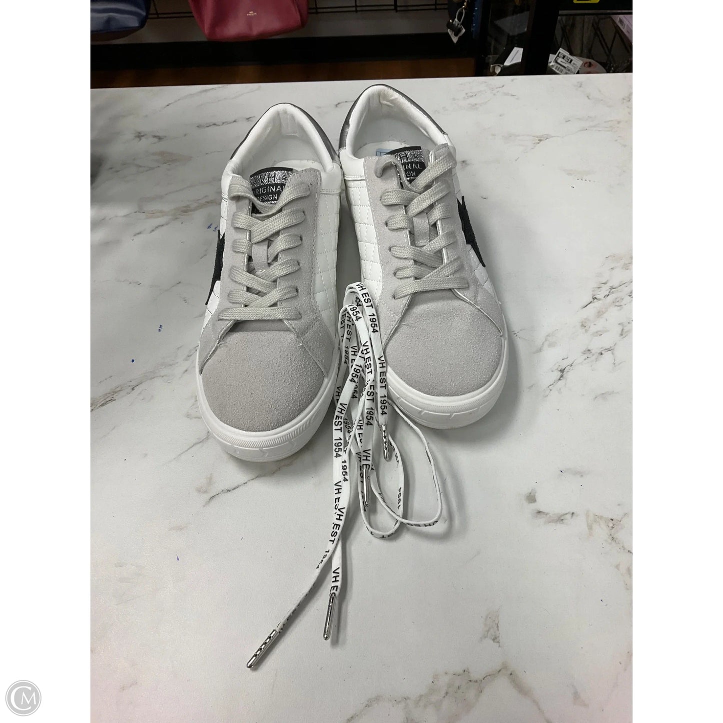 Shoes Sneakers By Vintage Havana In Grey & White, Size: 7.5