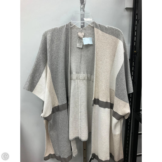 Poncho By Chicos In Grey, Size: L